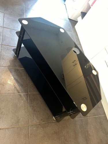 Black glass corner - glass, stand