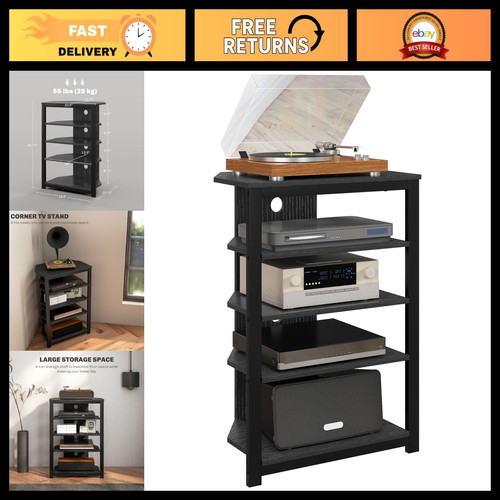 Tier media stand audio rack - media,