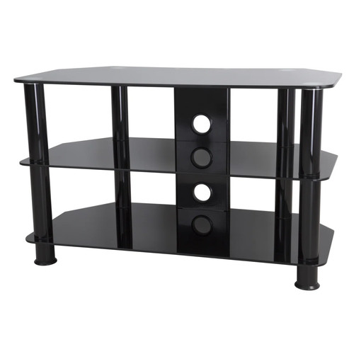 Black tempered glass - glass, tv