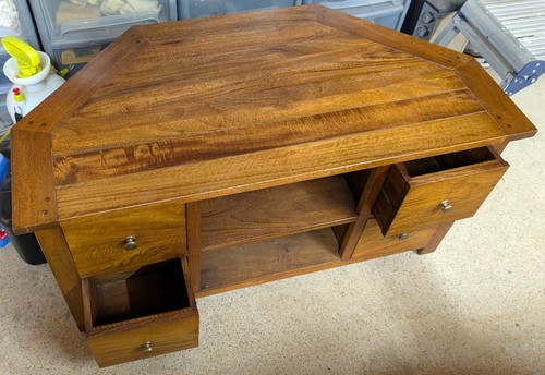 Solid dark wood corner - solid, tv